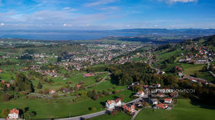 Wolfhalden, Thal & Rheineck Panorama Luftbild