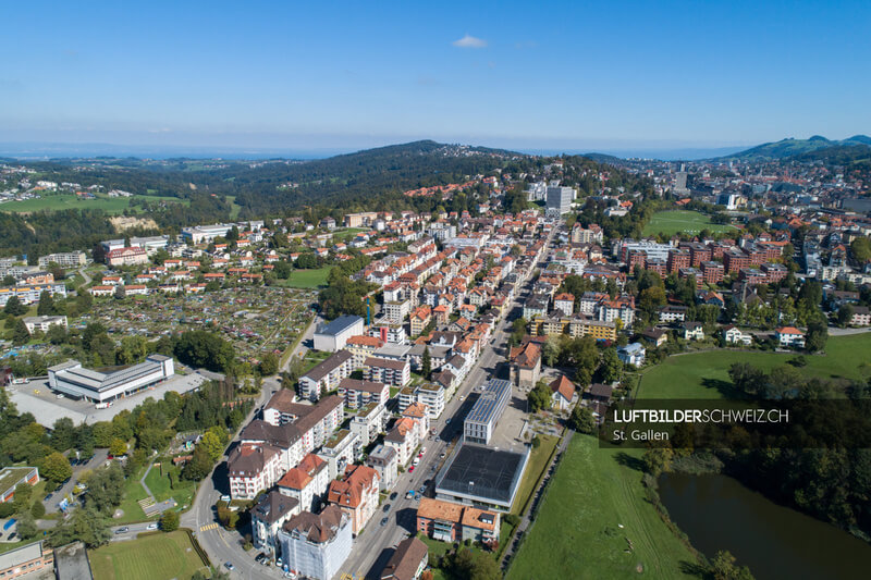 Zürcherstrasse St. Gallen Luftbild