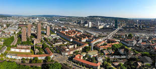 Zürich Hard Panorama Luftbild