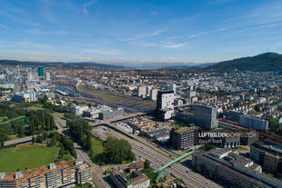 Zürich Kreis 9 Europabrücke Luftbild
