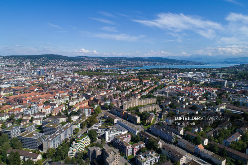 Zürich Lufbild Alt-Wiedikon & Sihlfeld Luftbild