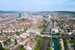 Zürich Luftaufnahme Kreis 5 Luftbild