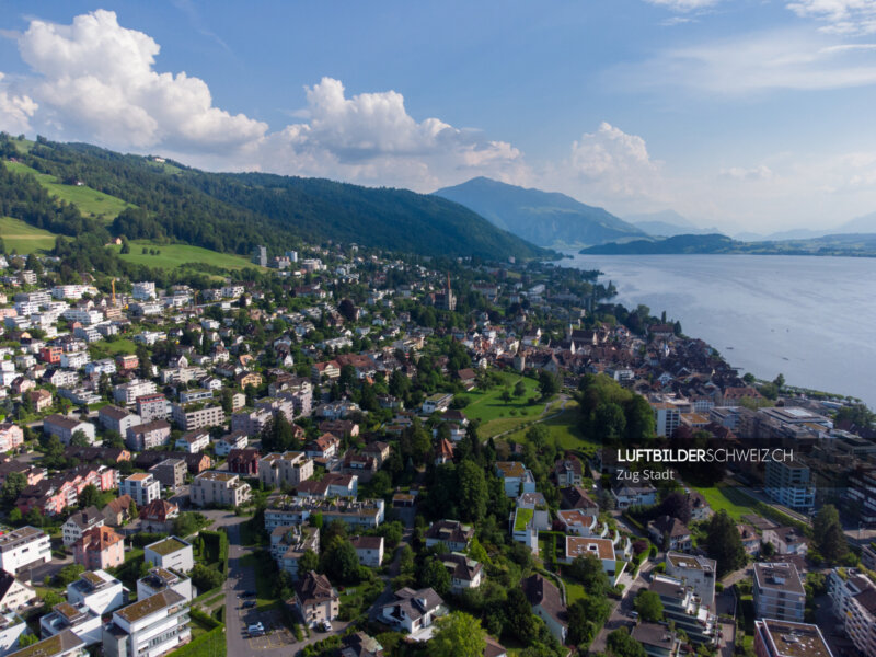 Zug Guggiwiese Luftbild